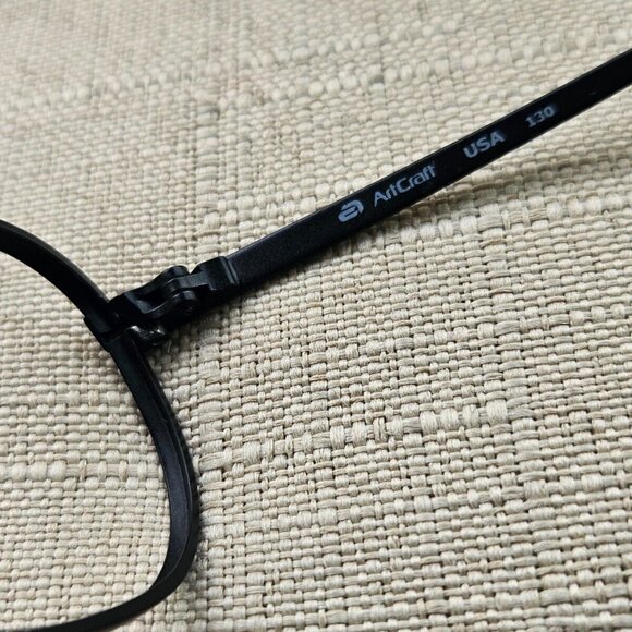 USA Artcraft Men Glasses Frame Metal Black Tone JS 52[]22 130 Eyeglasses Frame - Picture 11 of 12